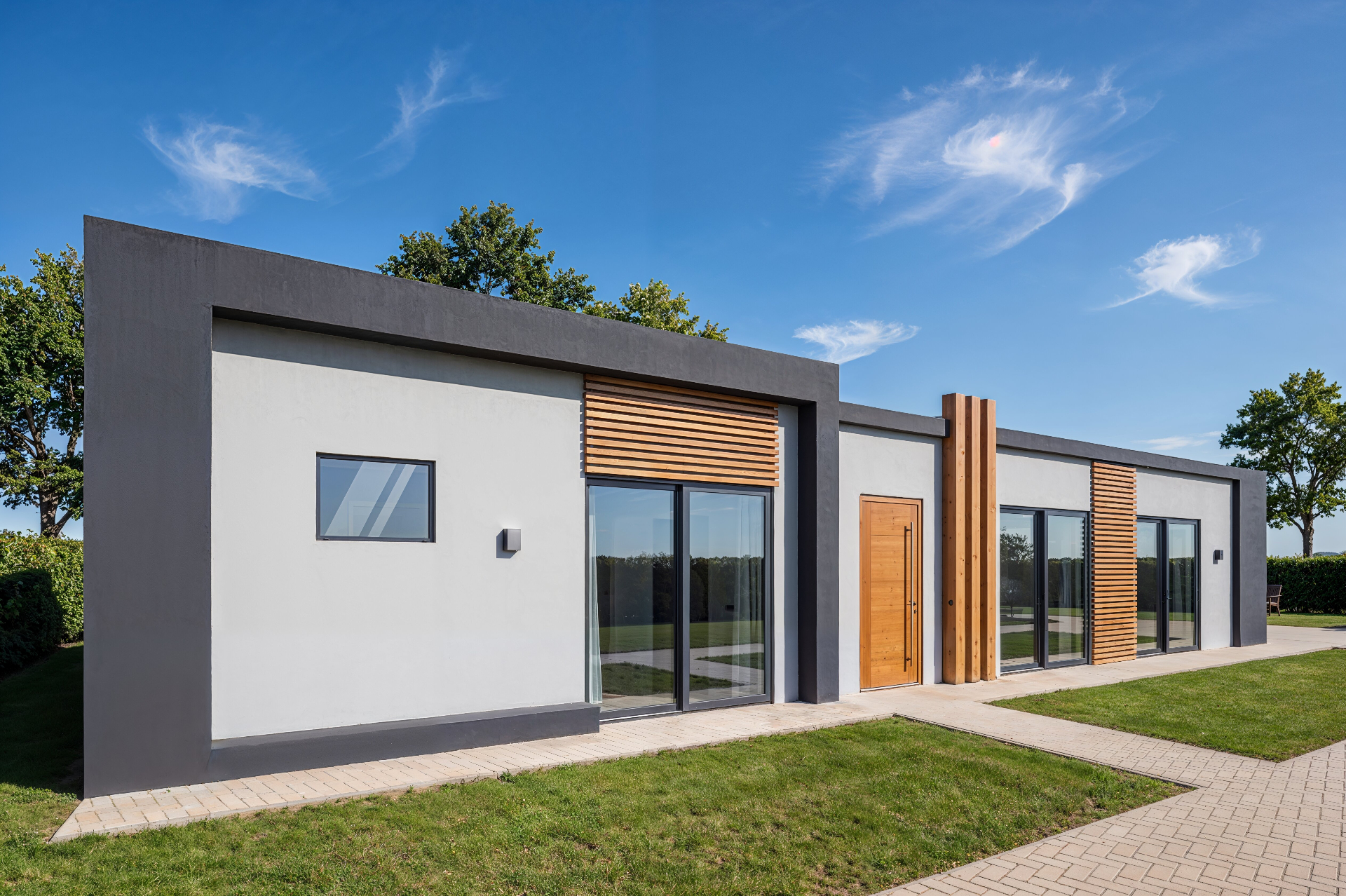 Render exterior da moradia Bustos Comfort One em Oliveira do Bairro